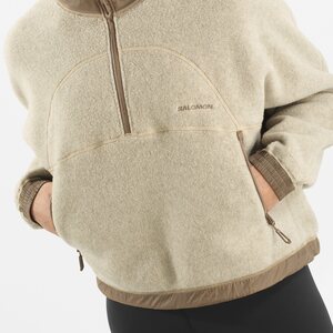 Salomon Chroma Fleece Crop Half Zip Womens
