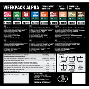 Tactical Foodpack Weekpack Alpha