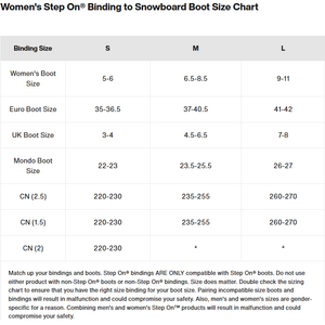 Burton Step On Split Splitboard Bindings Womens