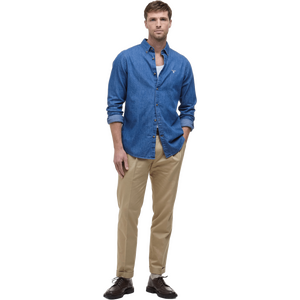 Barbour Chambray Crest Tailored Fit Shirt Mens