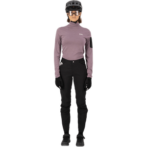 Mons Royale Diversion Merino Mock Neck Long Sleeve Womens