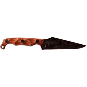 Stroup Knives TU2 - Wood, Acid Etched