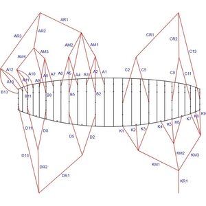Ozone Explore V3 12.0m² Bridle Line Set