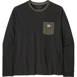 Patagonia Long-Sleeved Shop Sticker Pocket Responsibili-Tee Mens