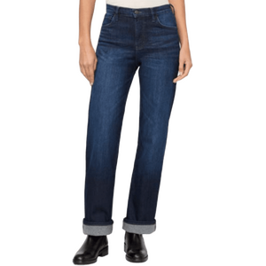 Duer Tech Fleece Denim High Rise Straight Womens