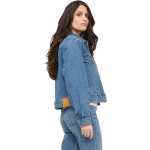 Duer Midweight Denim Pleated Jacket Womens