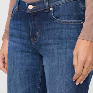 Duer Performance Denim Mid Rise Straight Womens