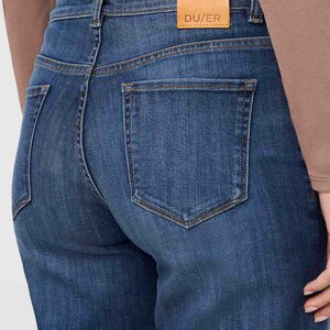 Duer Performance Denim Mid Rise Straight Womens