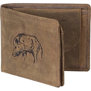 Wallet with Wild Boar Embossing