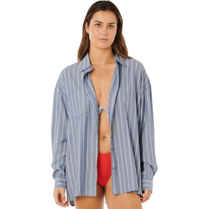Rip Curl Beach Days Pinstripe Shirt Womens
