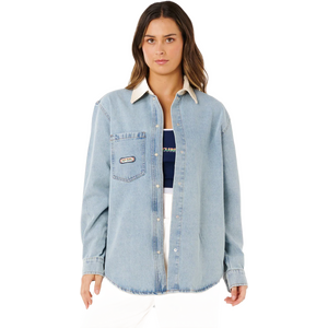 Rip Curl Surf Side Relaxed Denim Shirt Womens