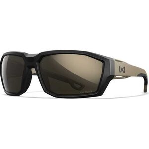 Wiley X Wx Alpine Captivate Polarized Tungsten Mirror, Frame Matte Black/Tan