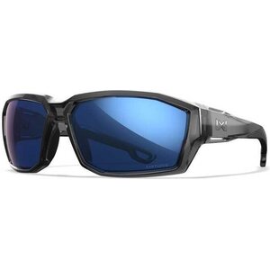 Wiley X Wx Alpine Captivate Polarized Blue Mirror Gloss, Frame Crystal Grey