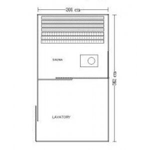 Savotta Large Sauna tent (Includes centre and side poles)