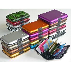 Ögon Designs Aluminium wallet 5A, Fan-shaped