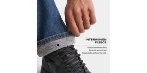 Duer Tech Fleece Denim Relaxed Taper Mens