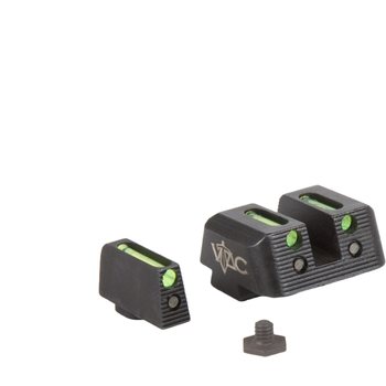 VTAC Pistol Sights (Glock) Fiber Front/Fiber Rear