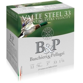 B&P Valle Steel Magnum 12/76 33 g 25 pcs