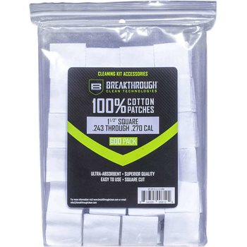 Breakthrough Square Cotton Patches - 1-1/2" x 1-1/2" - 600pcs / Pack with Plastic Tray