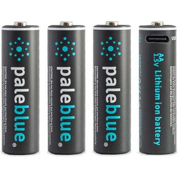 Pale Blue AA USB-C Rechargeable Batteries