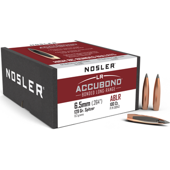 Nosler AccuBond LongRange 6.5mm 129gr SP (100 kpl)