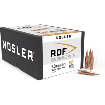 Nosler RDF 6.5mm 140 HPBT (500 kpl)
