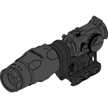 Spuhr RDF-20225K Aimpoint T-2 Magnifier Mount H57mm/2.25" PIC