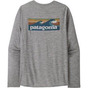 Patagonia Longsleeve Cap Cool Daily Graphic Shirt - Waters Mens