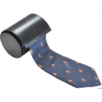 Alan Paine Silk Tie - Flying Pheasant