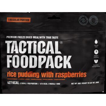 Tactical Foodpack Rice Pudding with Raspberries