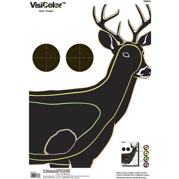 Champion VisiColor deer target 10 pcs
