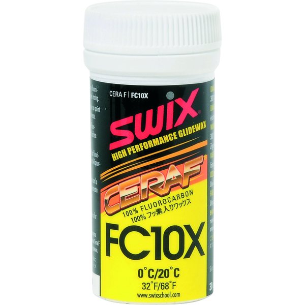 Swix FC10X Cera F powder, 0C/+20C, 30g | Surfaces