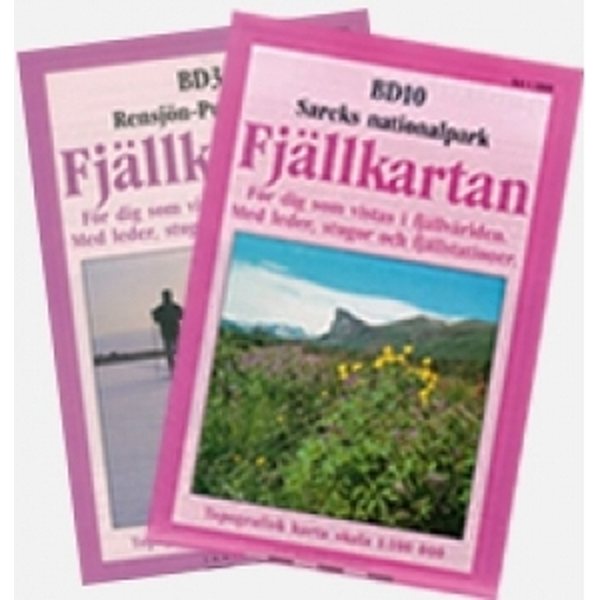 Nya Fjällkartan Z 7, 1:100 000, Åre-Vålådalen-Bydalen, Map