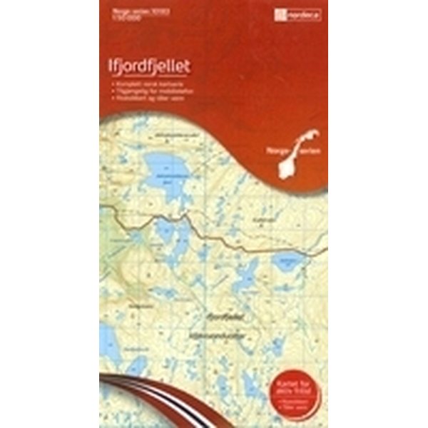 Norja 10183, Ifjordfjellet 1:50 000, topografinen kartta