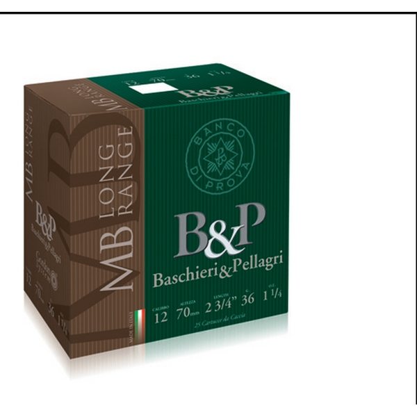 B&P 12/70 MB Long Range 36 g 25 pcs