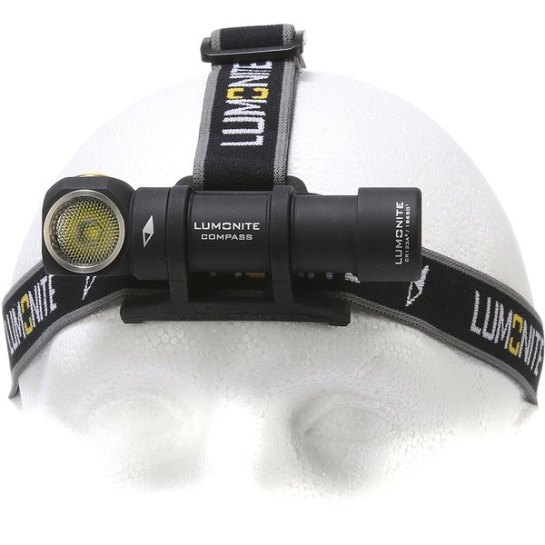 Lumonite Compass 1000, 1000 lm, Set 1: headlamp + USB-charger + battery
