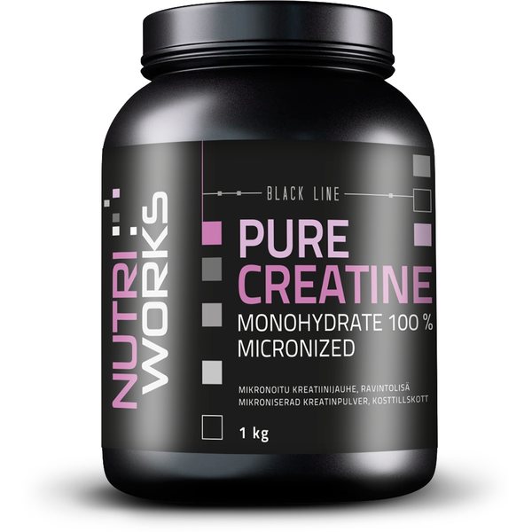 Nutri Works Black Line Pure Creatine Monohydrate 100%, 1kg
