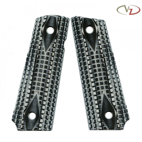 VZ Grips Double Diamond FRAG Zebra Slim Line G10