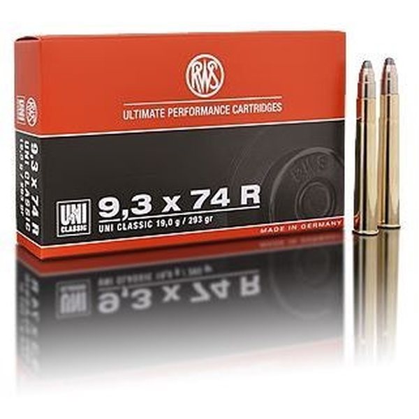 RWS 9,3x74R UNI 19.0g. 20kpl