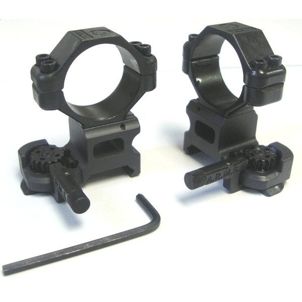 ARMS Throw Lever® Rings (30mm) With A.R.M.S. MK II Lever, High