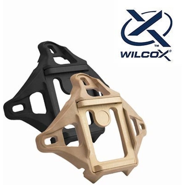 FDE TAN WADSN WILCOX L4 Style NVG Shroud Mount for 3 Holes Helmet 