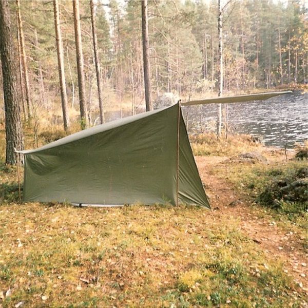 Vihe vaellus Laavu Vihe II, Green with Zipper | Lavvus and Lean-To Shelters   English