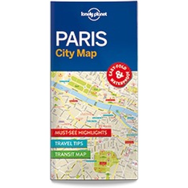 Lonely Planet Paris City Map