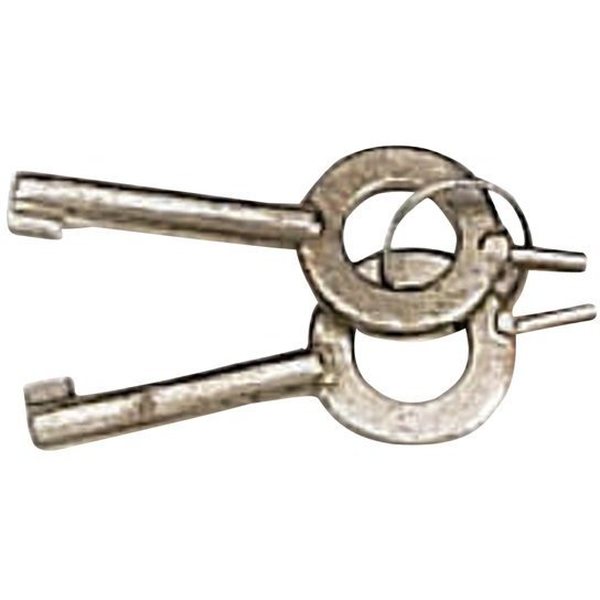 Handcuff Keys for Double Lock Handcuffs, Pair/2 Keys