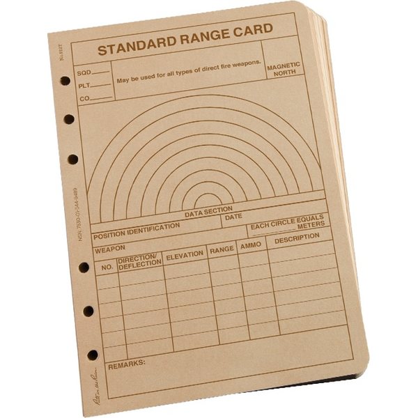 Rite in the Rain Range Card (100 Sheet Packs)
