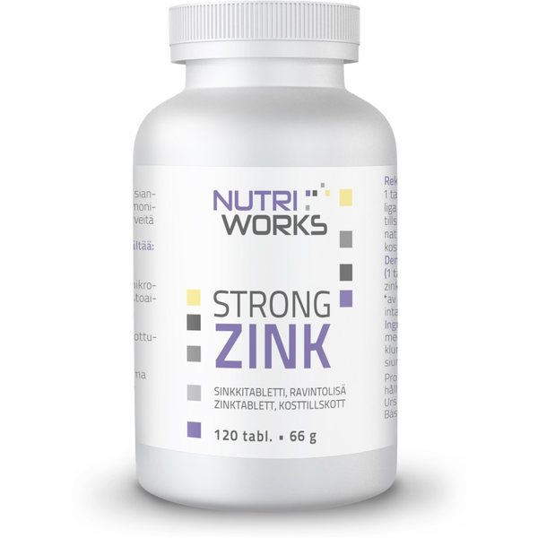 Nutri Works Strong zink 25mg (sinkki)