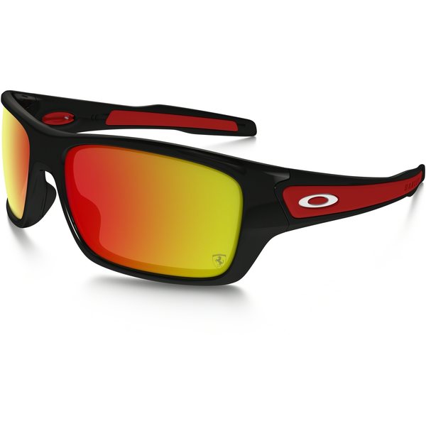 Oakley Turbine, Ferrari Collection, Polished Black w/ Ruby Iridium