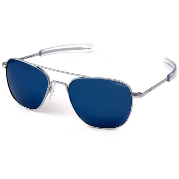 Randolph Aviator 55mm Matte Chrome Bayonet Blue Sky PC (AF54668-PC)