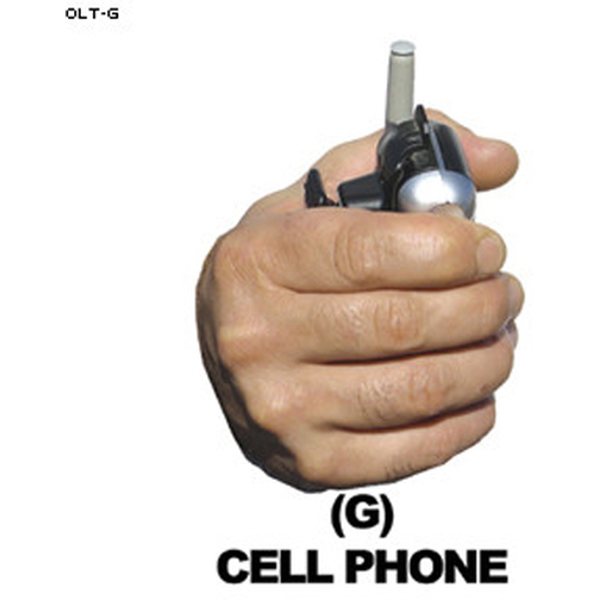 Law Enforcement Targets Cell Phone Hand Overlay