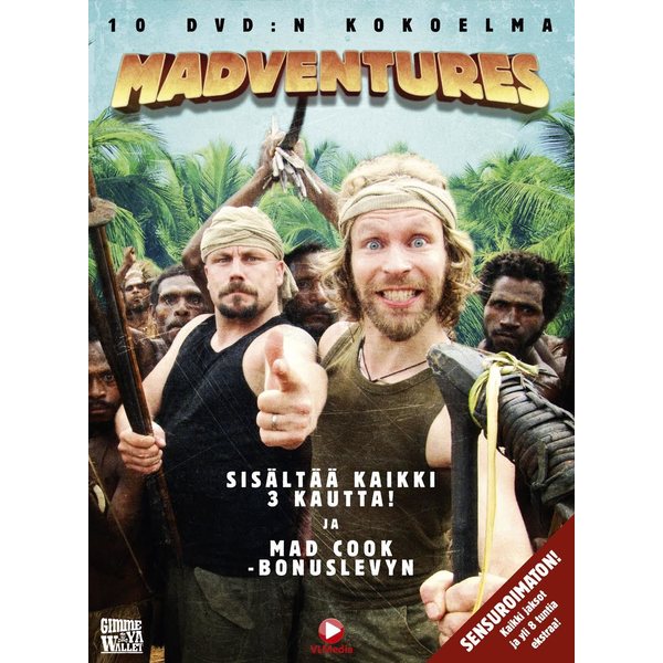 Madventures Kaikki kolme kautta + Mad Cook -bonuslevy (10 DVD:n kokoelma)